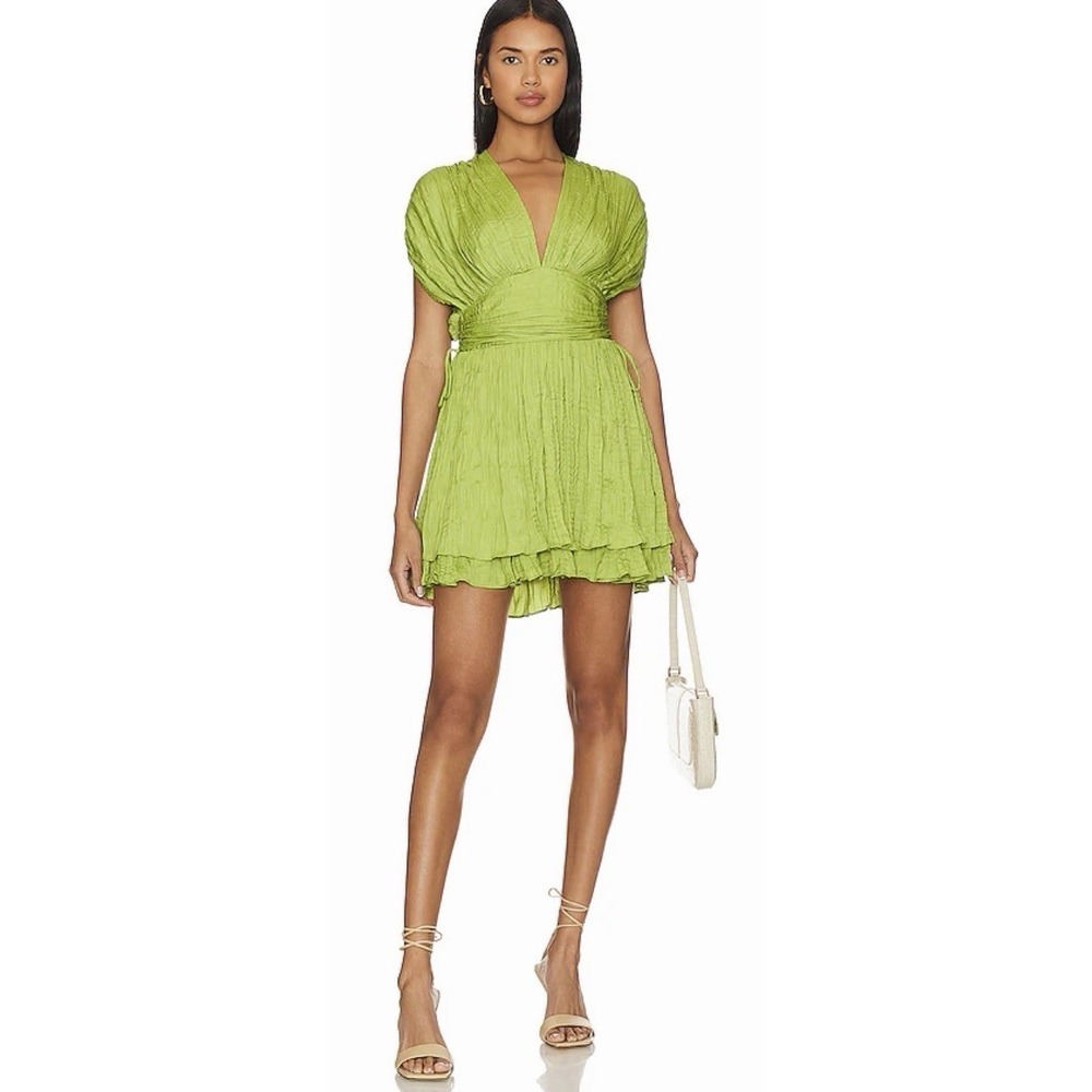 Free People $128 NWT lime green Mini Dress XS